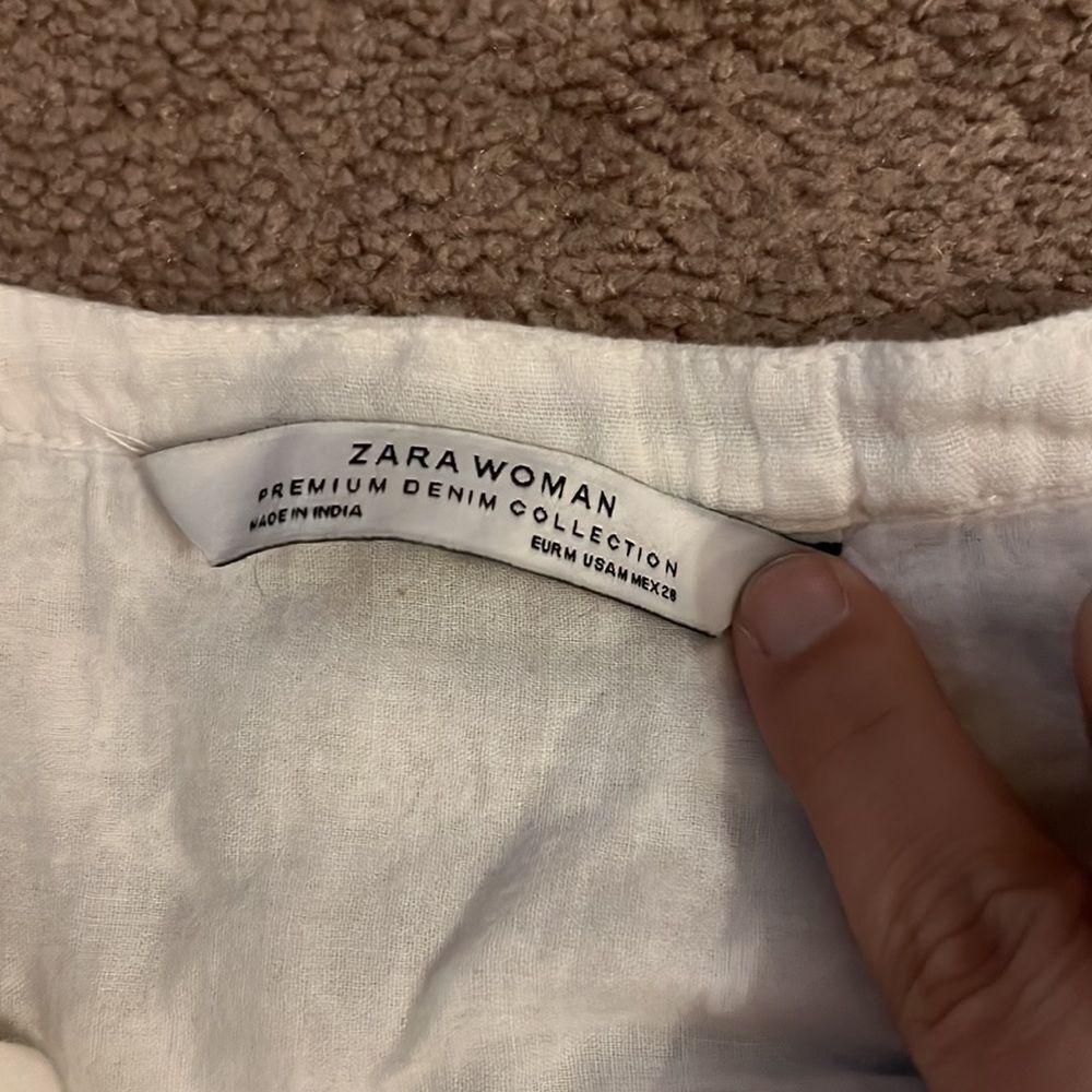 Zara peasant dress with‎ Pom Pom M - Picture 9 of 9